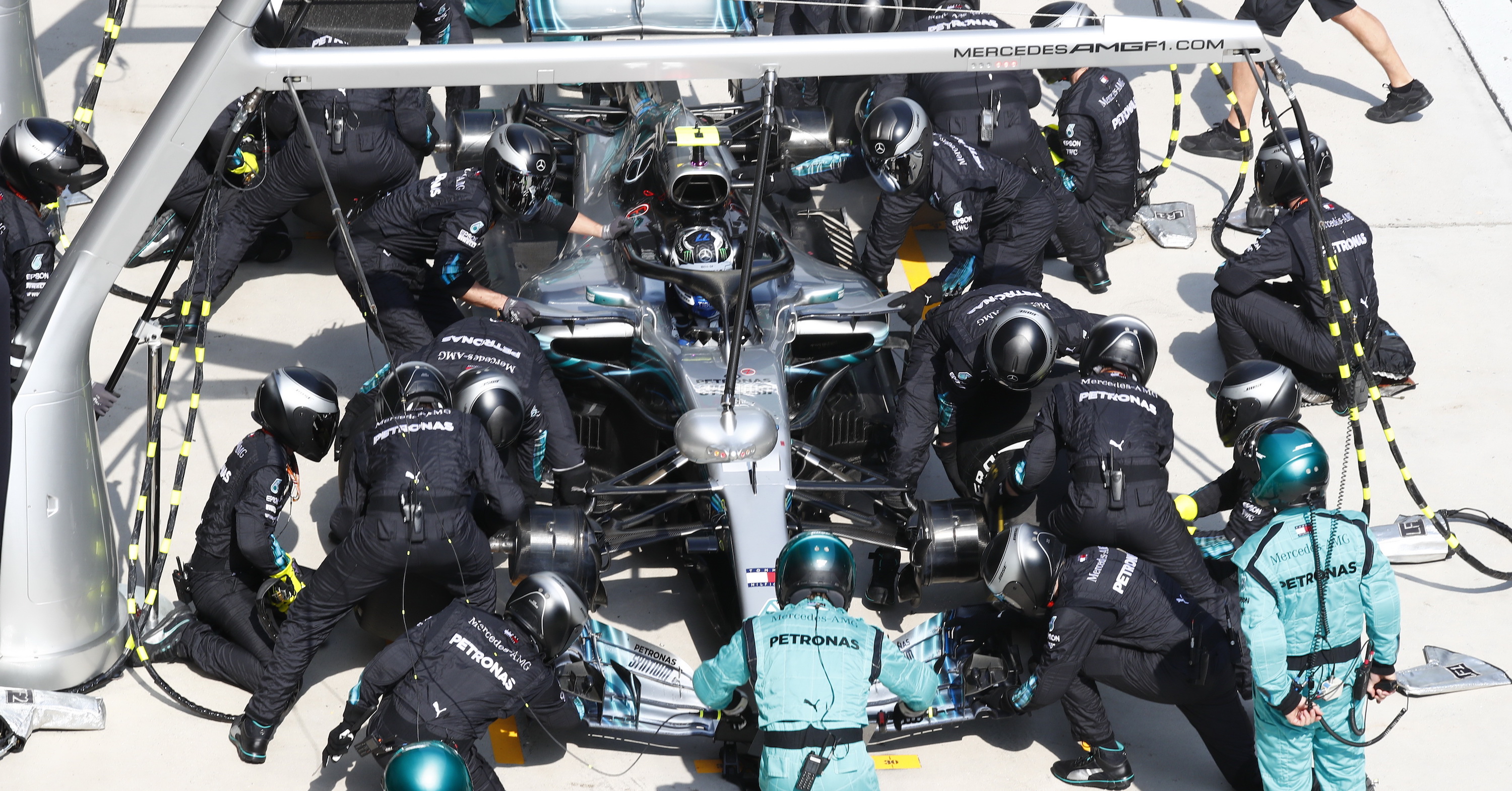 Mercedes F1 during the 2018 Chinese Grand Prix