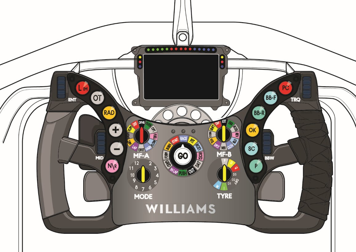 F1 Steering Wheel 2020